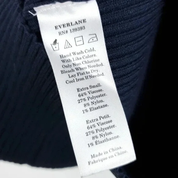 Everlane Navy Mini Dress - Picture 5 of 12